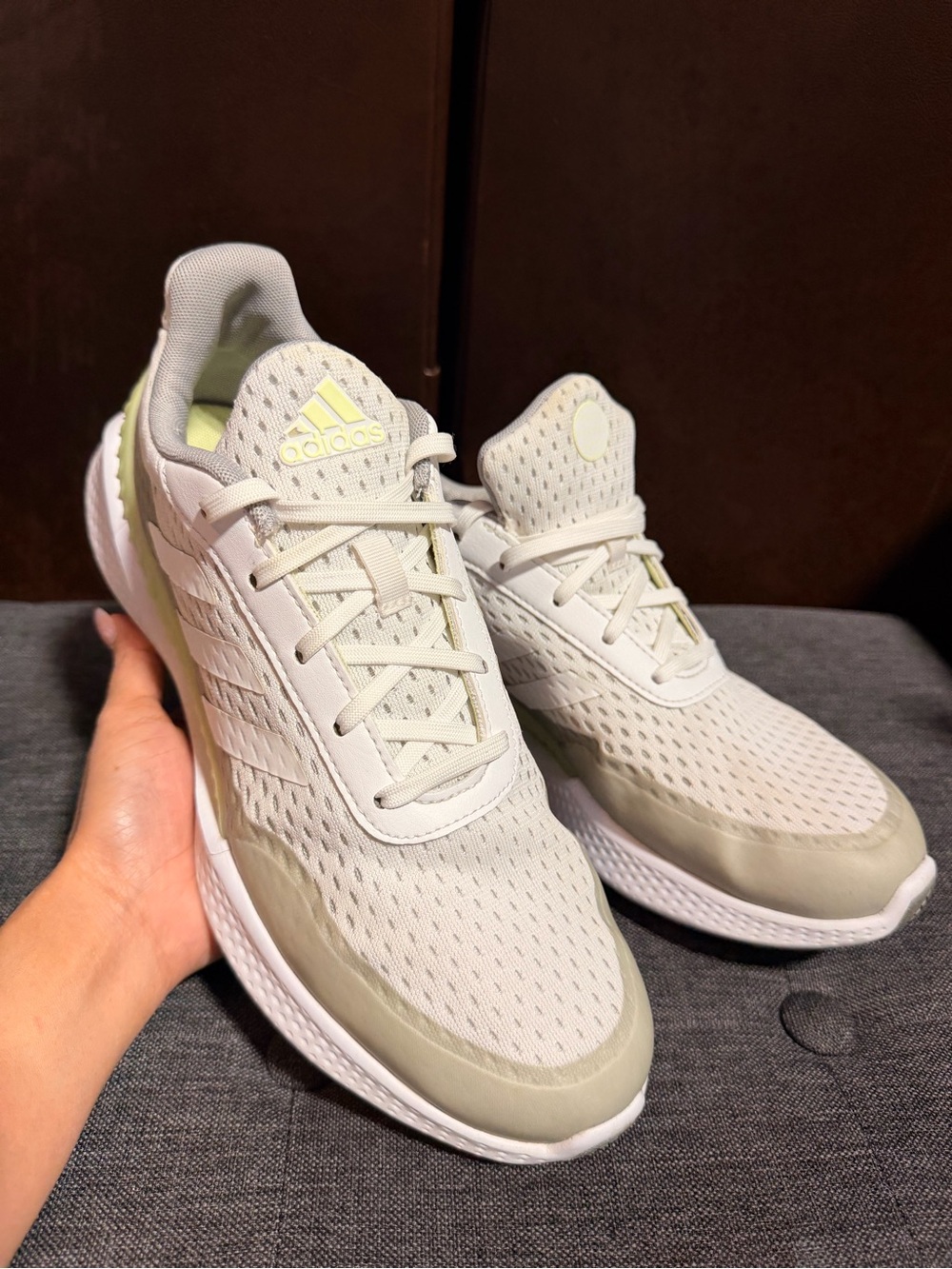Adidas Summervent Spikeless Golf Shoes White Lime Womens Size 9.5 - Picture 4 of 7